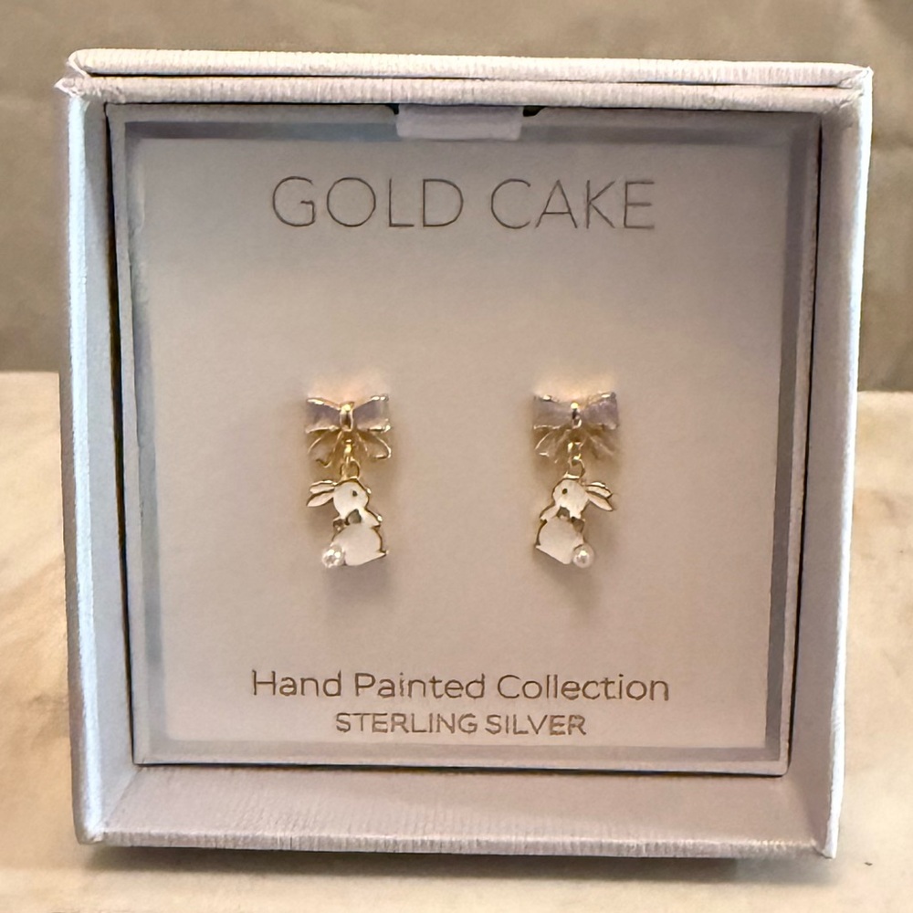 ⚡️Gold Cake Bunny Earrings